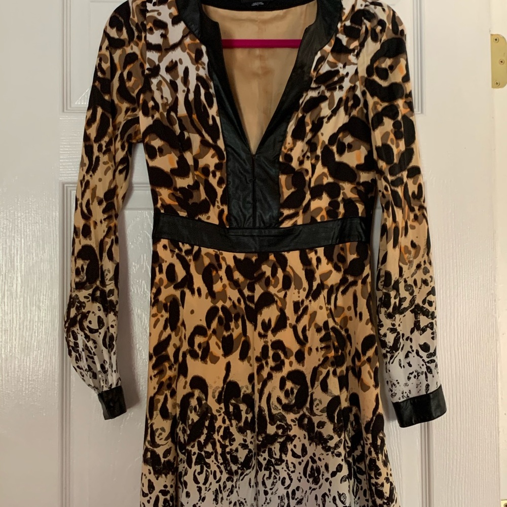 Bebe cheetah dress size 4